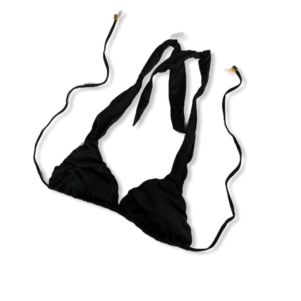 Beach Bunny‎ Bronze Bikini Top Black